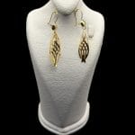 گوشواره لیزری طرح برگ