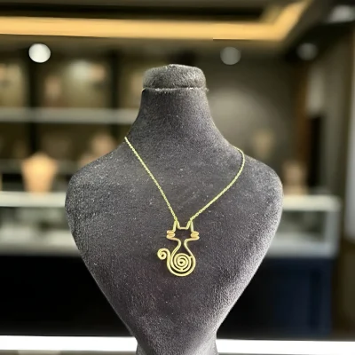 گردنبند طرح گربه ای