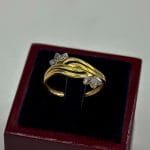 انگشتر شاخه طلا - کد 301