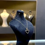 گردنبند طرح قلب طلایی - Image 3