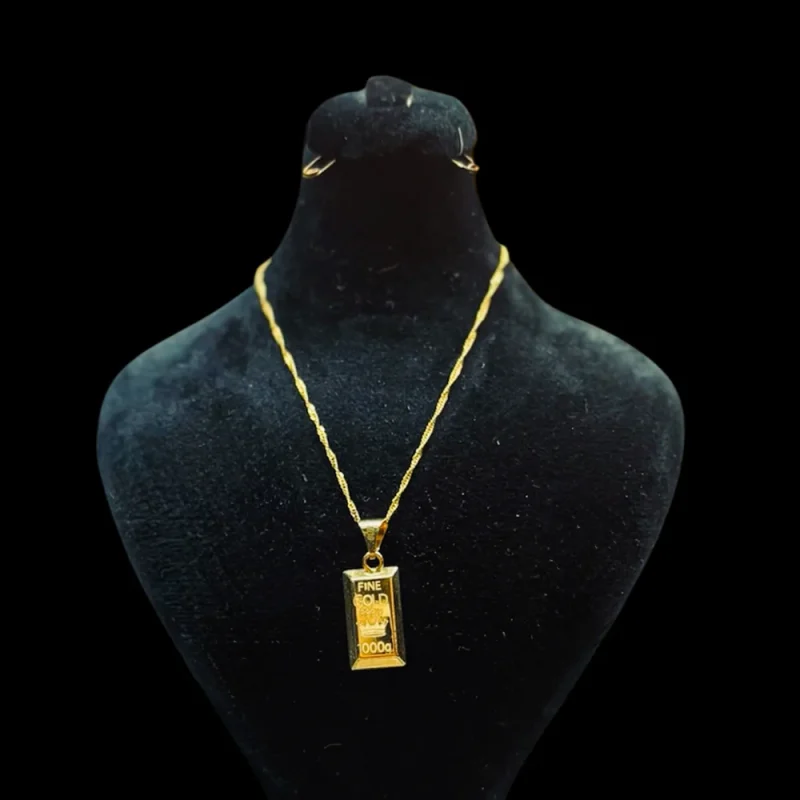 گردنبند طرح شمش - Image 2