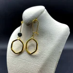 گوشواره طرح پنج ضلعی1296 - Image 3