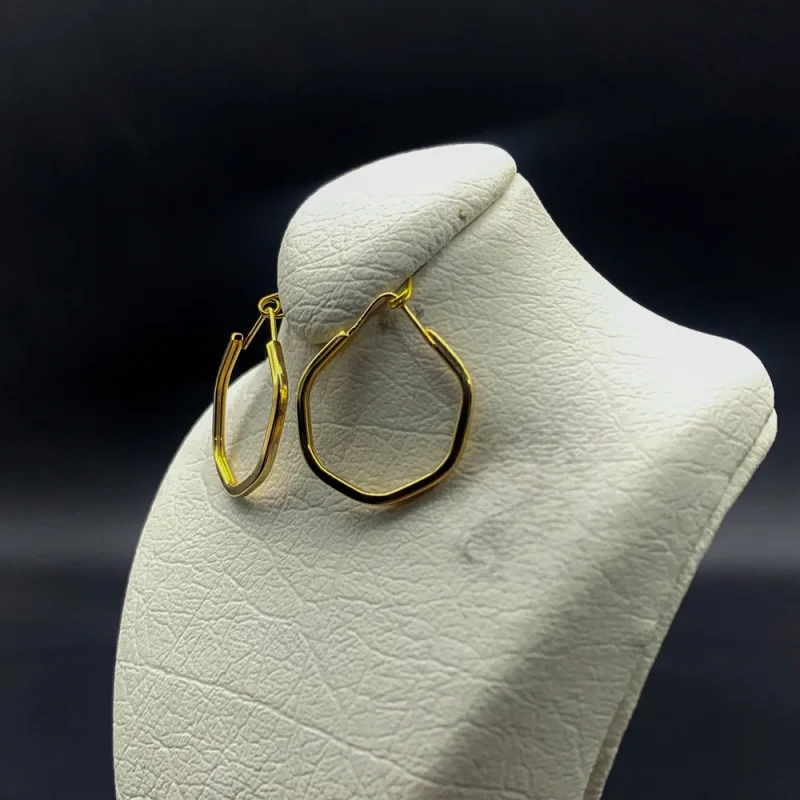 گوشواره طرح پنج ضلعی 1271 - Image 3