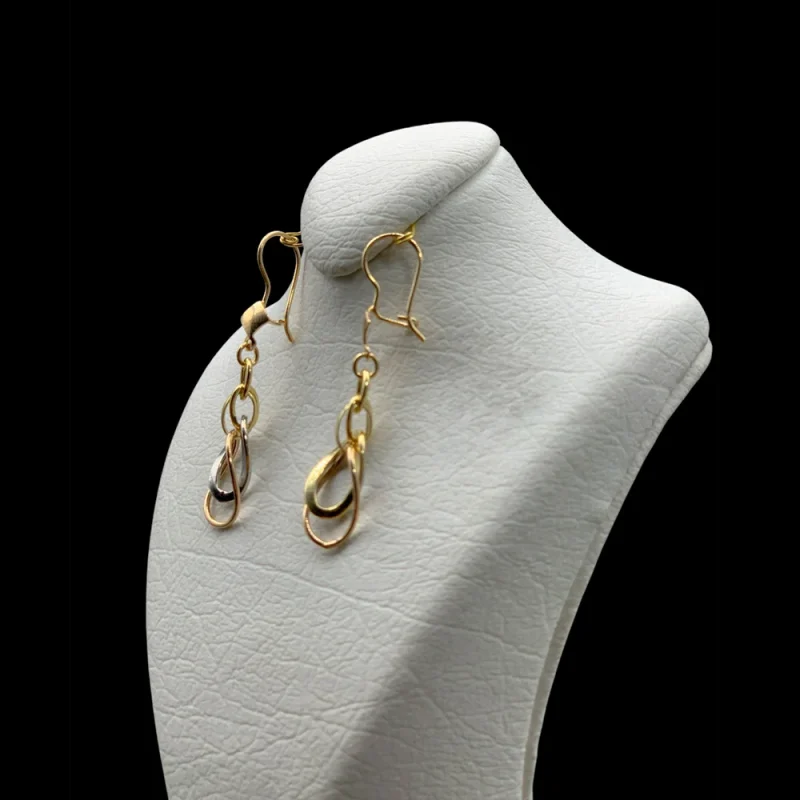گوشواره کلاسیک دورنگ - Image 2