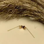 گوشواره بخیه ای طرح دایره 2 - Image 2