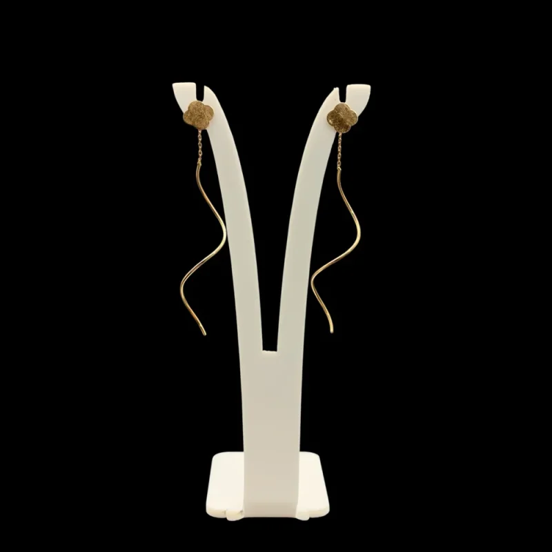 گوشواره بخیه ای طرح گلی - Image 4