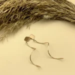 گوشواره بخیه ای طرح گلی - Image 3