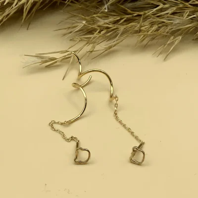 گوشواره بخیه ای طرح تدی