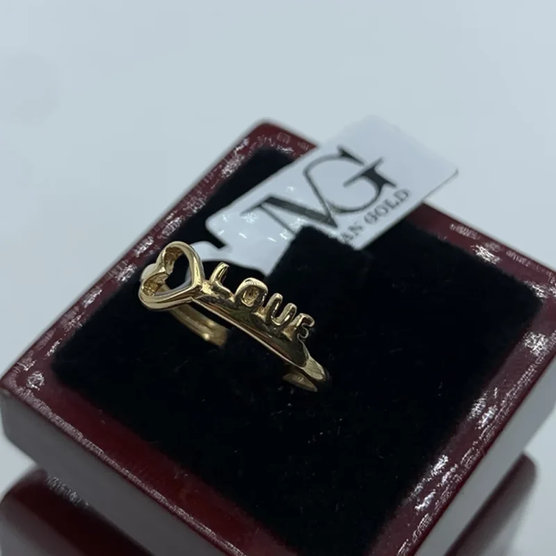 انگشتر مینیمال LOVE - کد1943 - Image 1