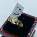 انگشتر مینیمال نقش باد - کد1743