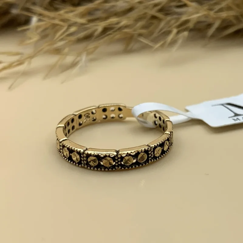 انگشتر مینیمال نقش کهن - کد1424 - Image 2