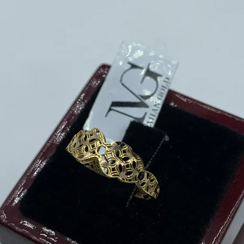 انگشتر مینیمال نقش سپید - کد1758 - Image 1