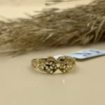 انگشتر مینیمال نقش سپید - کد1758 - Image 2