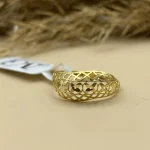 انگشتر مینیمال بافت نور - کد1757