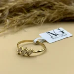 انگشتر مینیمال شفق طلایی - کد470 - Image 2