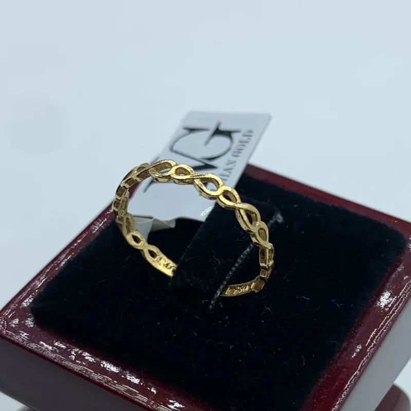 انگشتر مینیمال زنجیره عشق - کد347 - Image 3