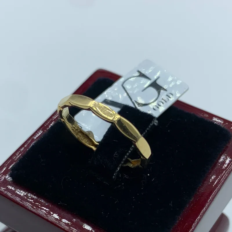 انگشتر مینیمال خطوط درخشش - کد459 - Image 3