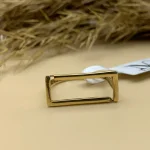 انگشتر مینیمال چارچوب طلایی - کد1395 - Image 3