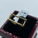 انگشتر مینیمال چارچوب طلایی - کد1395 - Image 2