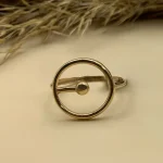 انگشتر مینیمال دایره خورشید - کد1830