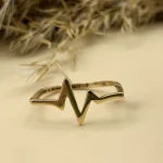انگشتر مینیمال ریتم عشق - کد1404 - Image 2