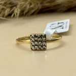 انگشتر مینیمال حلقه الماس - کد1406 - Image 2