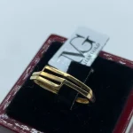 انگشتر مینیمال خطوط ابدی - کد 1847 - Image 3