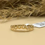 انگشتر مینیمال نور تاج - کد 1833 - Image 3