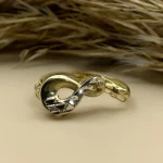 انگشتر پیوند دورنگ - کد1669