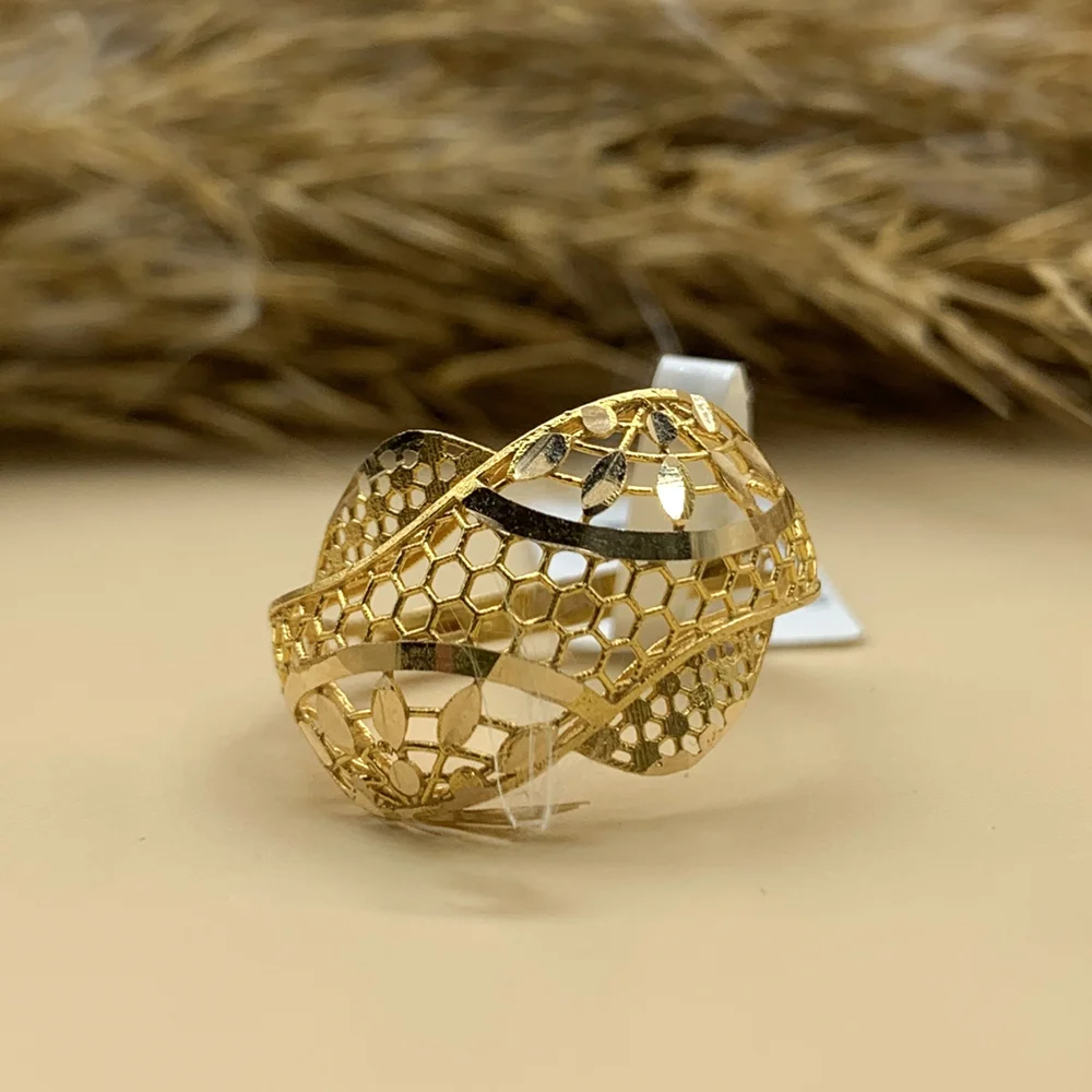 1174 انگشتر بافت شاهانه - کد1388 - Image 1