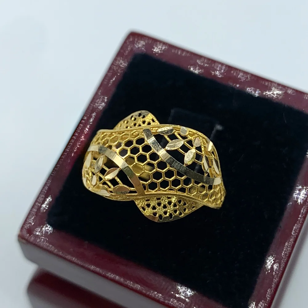 1175 انگشتر بافت شاهانه - کد1388 - Image 2