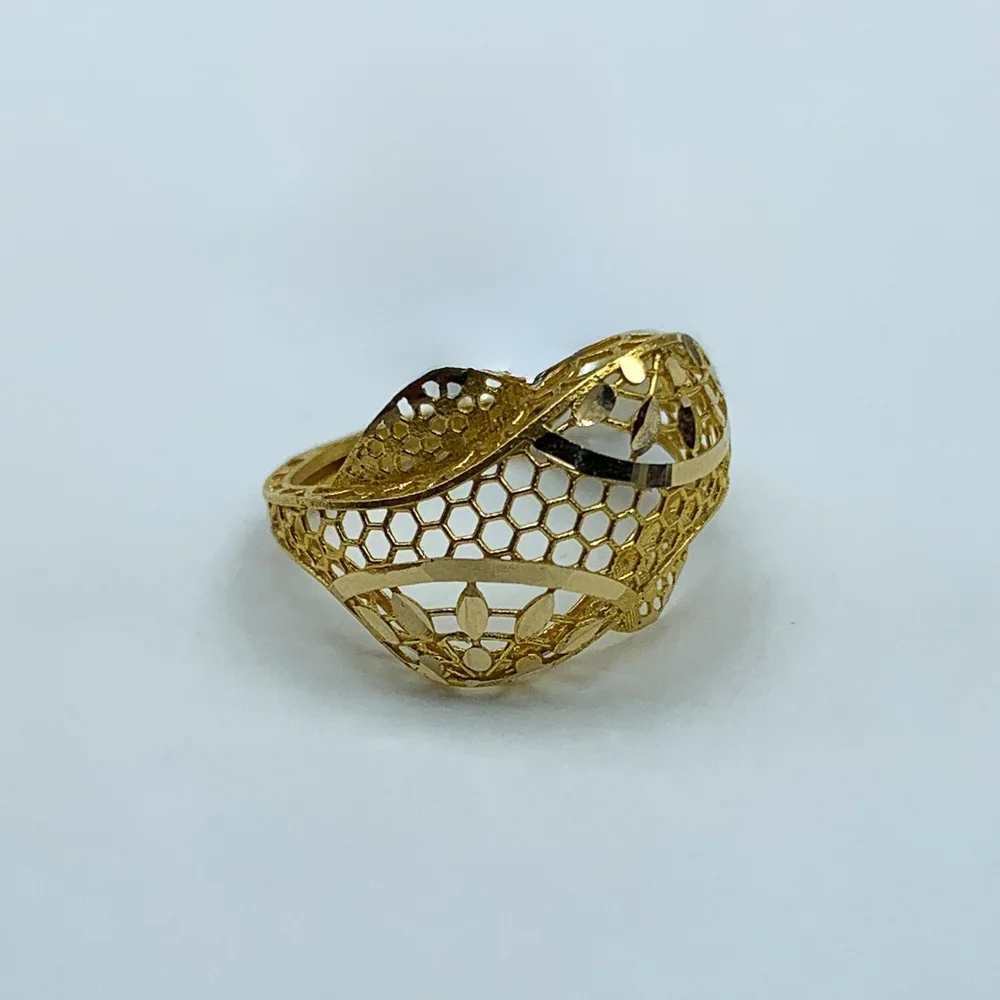 1176 انگشتر بافت شاهانه - کد1388 - Image 3