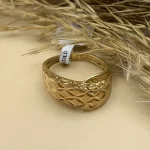 انگشتر الگوی طلایی - کد258 - Image 2