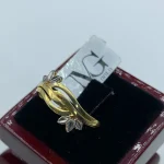 انگشتر شاخه طلا - کد1763 - Image 2