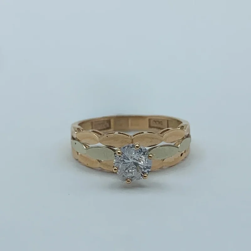 انگشتربرگ زرلای- کد1238 - Image 3