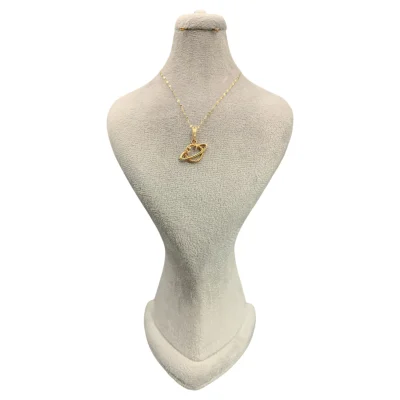 گردنبند زحل طلایی