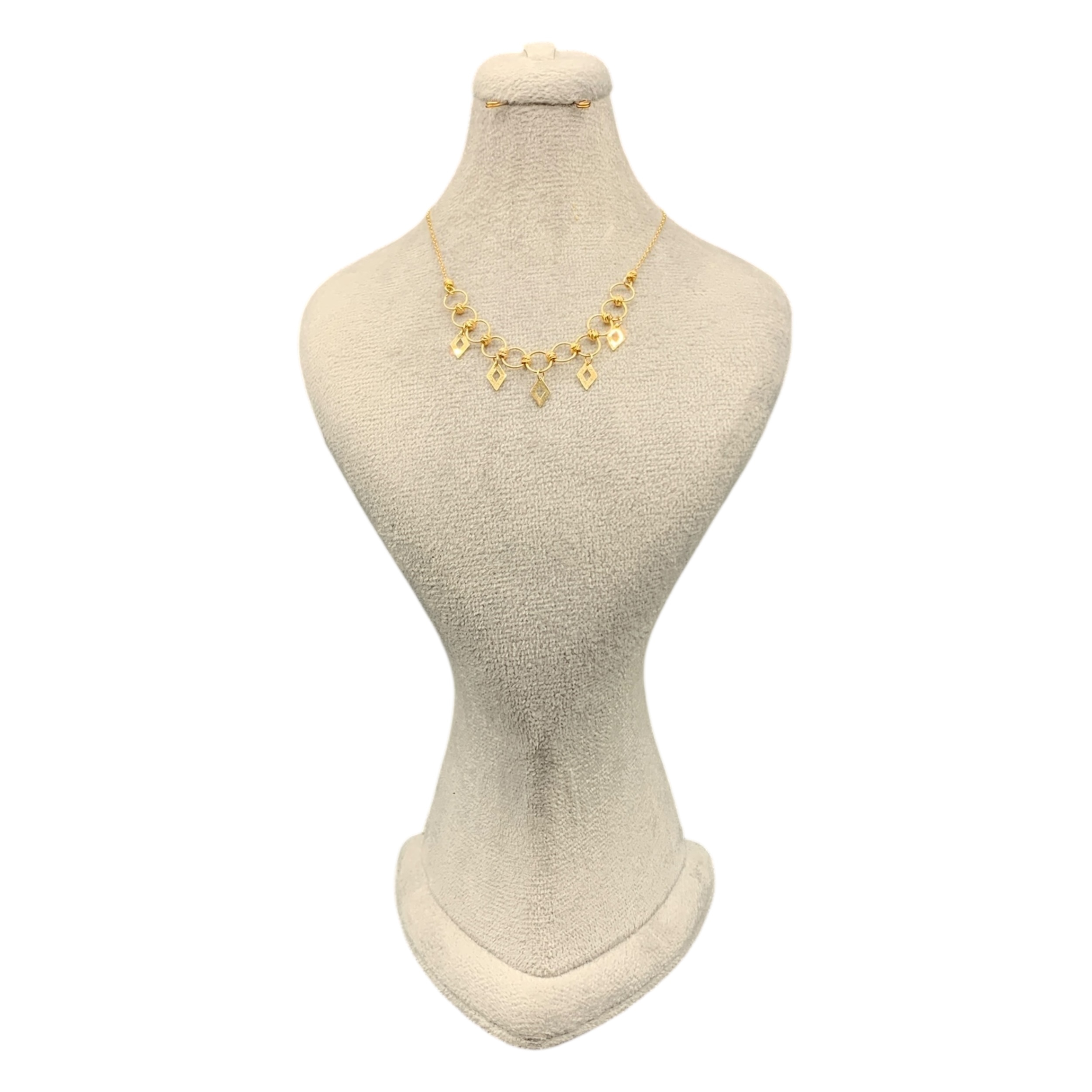 ava-rhombus-gold-necklace-mahan-gold (1) گردنبند آوا لوزی - Image 1