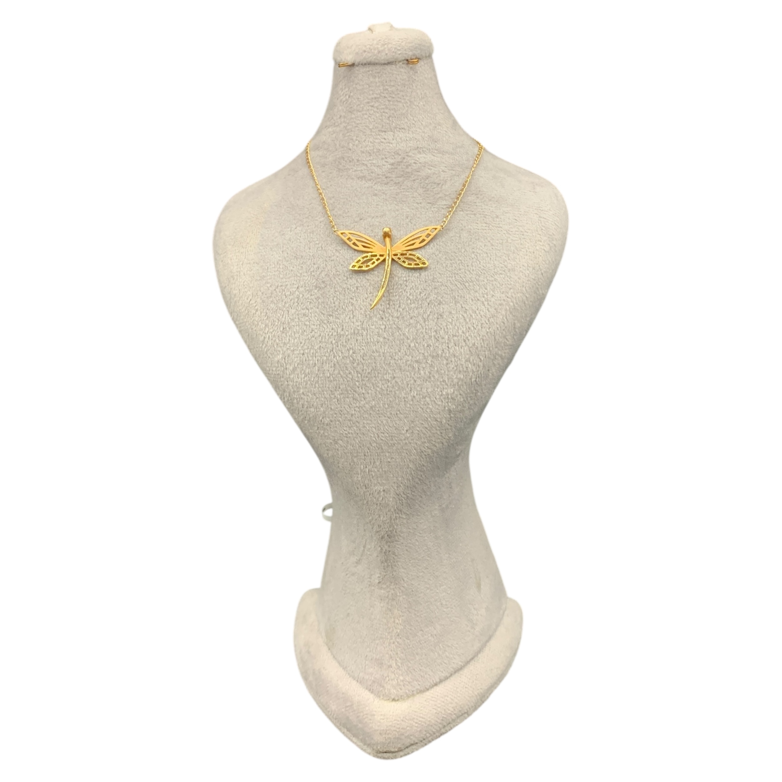 golden-dragonfly-necklace-mahan-gold (1) گردنبند سنجاقک طلایی - Image 1