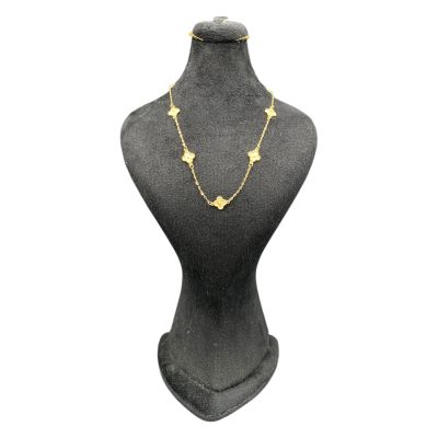 گردنبند طلایی چند شاخه طرح ون‌کلیف