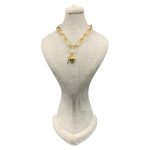 گردنبند طلایی تیفانی قفل و قلب - Image 4