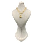 گردنبند طلایی تیفانی قفل و قلب - Image 3