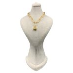 گردنبند طلایی تیفانی قفل و قلب