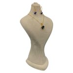 نیم‌ست طلای طرح سنگ لاجوردی - Image 11